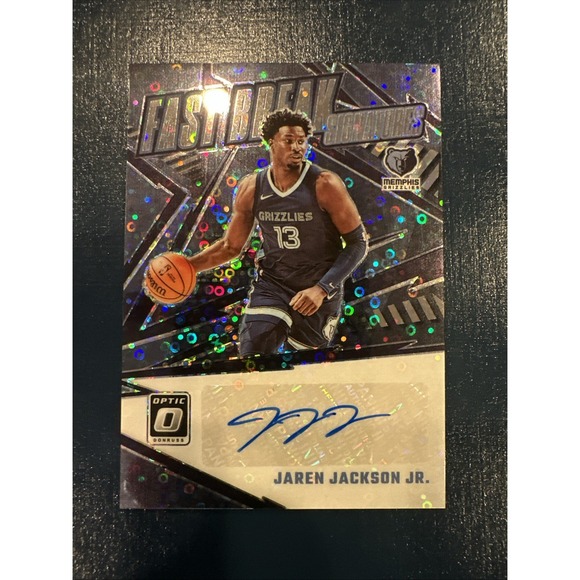 2023-24 Optic Jaren Jackson Jr Fast Break‎ Signatures Auto Prizm FBS-JJJ - Picture 1 of 2
